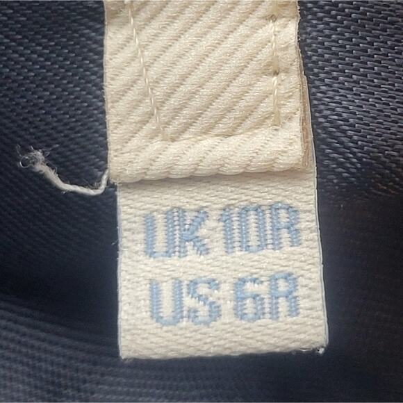 Boden Dress Sleeveless Sheath Navy Polka Dot Size 6R - Picture 5 of 10